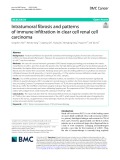 Intratumoral fibrosis and patterns of immune infiltration in clear cell renal cell carcinoma