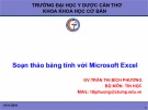 Bài giảng Soạn thảo bảng tính với Microsoft Excel - Trần Thị Bích Phương