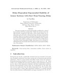 Delay-dependent exponential stability of linear systems with fast time-varying delay