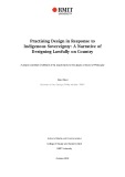 Thesis for the degree of Doctor of Philosophy: Practising Design in Response to Indigenous Sovereignty: A Narrative of Designing Lawfully on Country