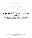 Nghiên cứu lịch sử các thời kỳ Việt Nam (Tập 1): Phần 1