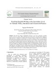 Teaching English writing at the secondary level in Vietnam: policy intentions and classroom practice