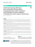 Lipid-lowering drug adherence and combination therapy effects on gastrointestinal cancer in patients with dyslipidemia without diabetes: A retrospective cohort study in South Korea