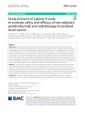 Study protocol of a phase II study to evaluate safety and efficacy of neo-adjuvant pembrolizumab and radiotherapy in localized rectal cancer