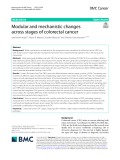Modular and mechanistic changes across stages of colorectal cancer
