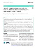 Genetic analysis of Japanese patients with small bowel adenocarcinoma using next-generation sequencing