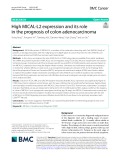 High MICAL-L2 expression and its role in the prognosis of colon adenocarcinoma