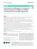 Transcriptome profiling and co-expression network analysis of lncRNAs and mRNAs in colorectal cancer by RNA sequencing