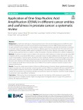 Application of One-Step Nucleic Acid Amplification (OSNA) in different cancer entities and usefulness in prostate cancer: A systematic review