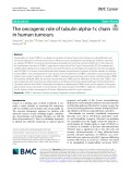 The oncogenic role of tubulin alpha-1c chain in human tumours