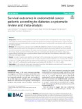 Survival outcomes in endometrial cancer patients according to diabetes: A systematic review and meta-analysis