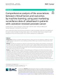 Comprehensive analysis of the associations between clinical factors and outcomes by machine learning, using post marketing surveillance data of cabazitaxel in patients with castration-resistant prostate cancer