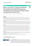 Efficacy and safety of adjuvant EGFR-TKIs for resected non-small cell lung cancer: A systematic review and meta-analysis based on randomized control trials