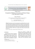 Occupational mobility in the context of climate change in the Mekong River Delta