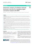 Dosimetric analysis of radiation-induced brainstem necrosis for nasopharyngeal carcinoma treated with IMRT