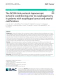 The ISCON-trial protocol: Laparoscopic ischemic conditioning prior to esophagectomy in patients with esophageal cancer and arterial calcifications