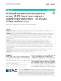 Initial and ten-year treatment patterns among 11,000 breast cancer patients undergoing breast surgery-an analysis of German claims data