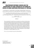 Mối liên quan giữa ung thư và kiến thức bảo quản thực phẩm trong tủ lạnh của người dân tại một số tỉnh phía Bắc Việt Nam