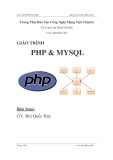 Giáo trình PHP & MySQL - Bùi Quốc Huy
