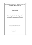 Luận văn Thạc sĩ Văn hóa học: Đời sống văn hóa của công nhân mỏ than Hà Lầm, tỉnh Quảng Ninh