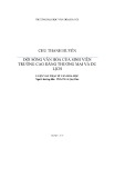 Luận văn Thạc sĩ Văn hóa học: Đời sống văn hóa của sinh viên trường Cao đẳng Thương mại và Du lịch