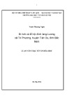 Luận văn Thạc sĩ Văn hóa học: Di tích và lễ hội đình làng Lương xã Tri Phương, huyện Tiên Du, tỉnh Bắc Ninh