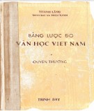 Tìm hiểu về bảng lược đồ văn học Việt Nam (Quyển thượng: Nền văn học cổ điển từ thế kỷ XIII đến 1862) - Phần 1