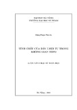 Luận văn Thạc sĩ Toán học: Tính chất của dãy I-hội tụ trong không gian topo