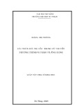 Luận văn Thạc sĩ Toán giải tích: Bài toán giá trị đầu trong lý thuyết phương trình vi phân và ứng dụng