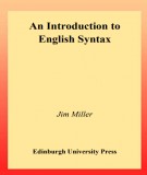 Ebook An introduction to English syntax: Part 2