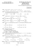 Đề thi giữa học kỳ 2 môn Toán lớp 12 năm 2021-2022 - Trường THPT Đông Hưng Hà (Mã đề 190-197)