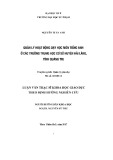 Luận văn Thạc sĩ Quản lý giáo dục: Quản lý hoạt động dạy học môn tiếng Anh ở các trường trung học cơ sở huyện Hải Lăng, tỉnh Quảng Trị