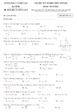 Đề thi thử tốt nghiệp THPT môn Toán năm 2022 kèm đáp án - Sở GD&ĐT Hà Tĩnh (Mã đề 101)