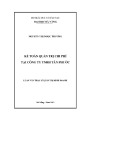 Luận văn Thạc sĩ Quản trị kinh doanh: Kế toán quản trị chi phí tại Công ty TNHH Tân Phước