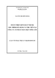 Luận văn Thạc sĩ Quản trị kinh doanh: Hoàn thiện kiểm soát nội bộ chu trình bán hàng và thu tiền tại Công ty cổ Than điện Nông Sơn