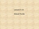 Management of financial institution: Lecture 24