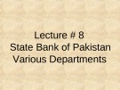 Management of financial institution: Lecture 8