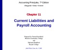 Lecture Accounting principles (7th Edition): Chapter 11 – Weygandt, Kieso, Kimmel