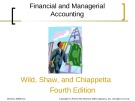 Lecture Financial and managerial accounting (4/e): Chapter 12 - Wild, Shaw, Chiappetta