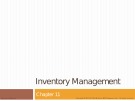 Lecture Operations and supply chain management - Chapter 11: Inventory management
