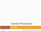 Lecture Operations and supply chain management - Chapter 7: Service processes