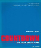 Ebook Countdown to first certificate (Teacher's book): Part 1