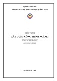 Giáo trình Xây dựng công trình ngầm 2 - Trường ĐH Công nghiệp Quảng Ninh