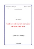 Luận án Tiến sĩ Y học: Nghiên cứu điều trị viêm trung thất do thủng thực quản