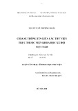 Luận văn Thạc sĩ Khoa học Thư viện: Chia sẻ thông tin giữa các thư viện trực thuộc Viện Khoa học Xã hội Việt Nam