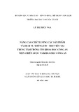 Luận văn Thạc sĩ Khoa học Thư viện: Nâng cao chất lượng các sản phẩm và dịch vụ thông tin - thư viện tại Trung tâm thông tin Khoa học Công An Viện chiến lược và Khoa học Công an