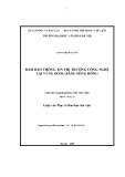 Luận văn Thạc sĩ Khoa học Thư viện: Bảo đảm thông tin thị trường công nghệ tại vùng Đồng bằng sông Hồng