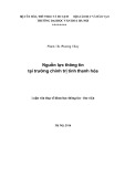 Luận văn Thạc sĩ Khoa học thông tin Thư viện: Nguồn lực thông tại trường Chính trị tỉnh Thanh Hóa