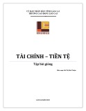 Tập bài giảng Tài chính Tiền tệ - Cao đẳng Cộng đồng Lào Cai