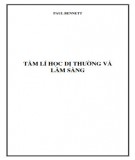 Giáo trình Tâm lí học dị thường và lâm sàng: Phần 1 - Paul Bennet